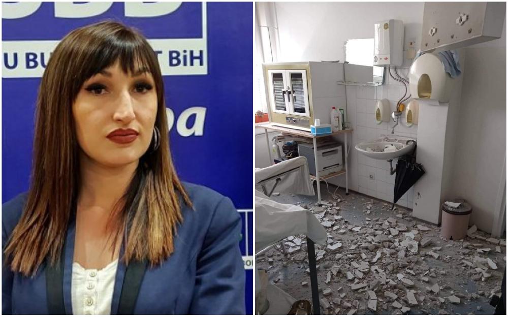 Ovako izgleda "rekonstrukcija" krova u brčanskoj bolnici: Hvala Bogu da niko nije stradao