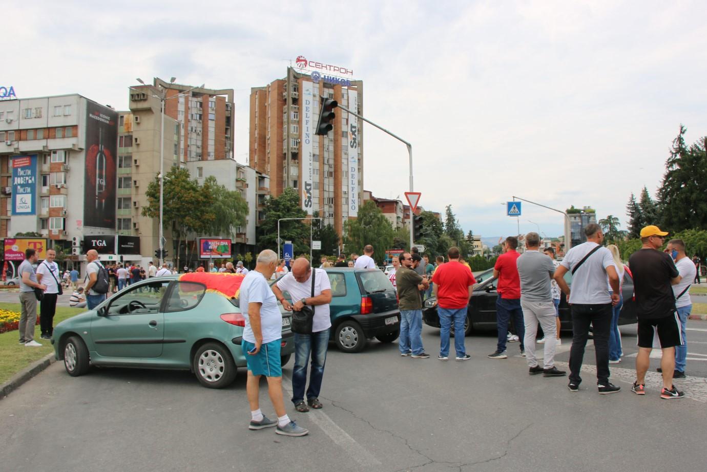 Građani Skoplja blokirali ulice u znak protesta protiv francuskog prijedloga