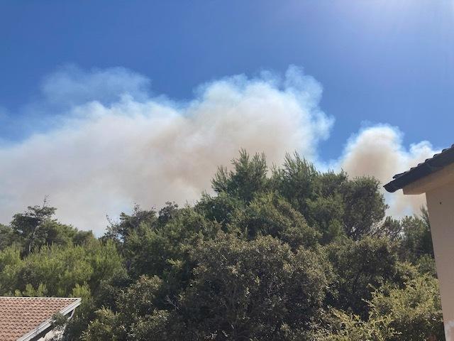 Veliki požar na Viru, na terenu 15 vatrogasca