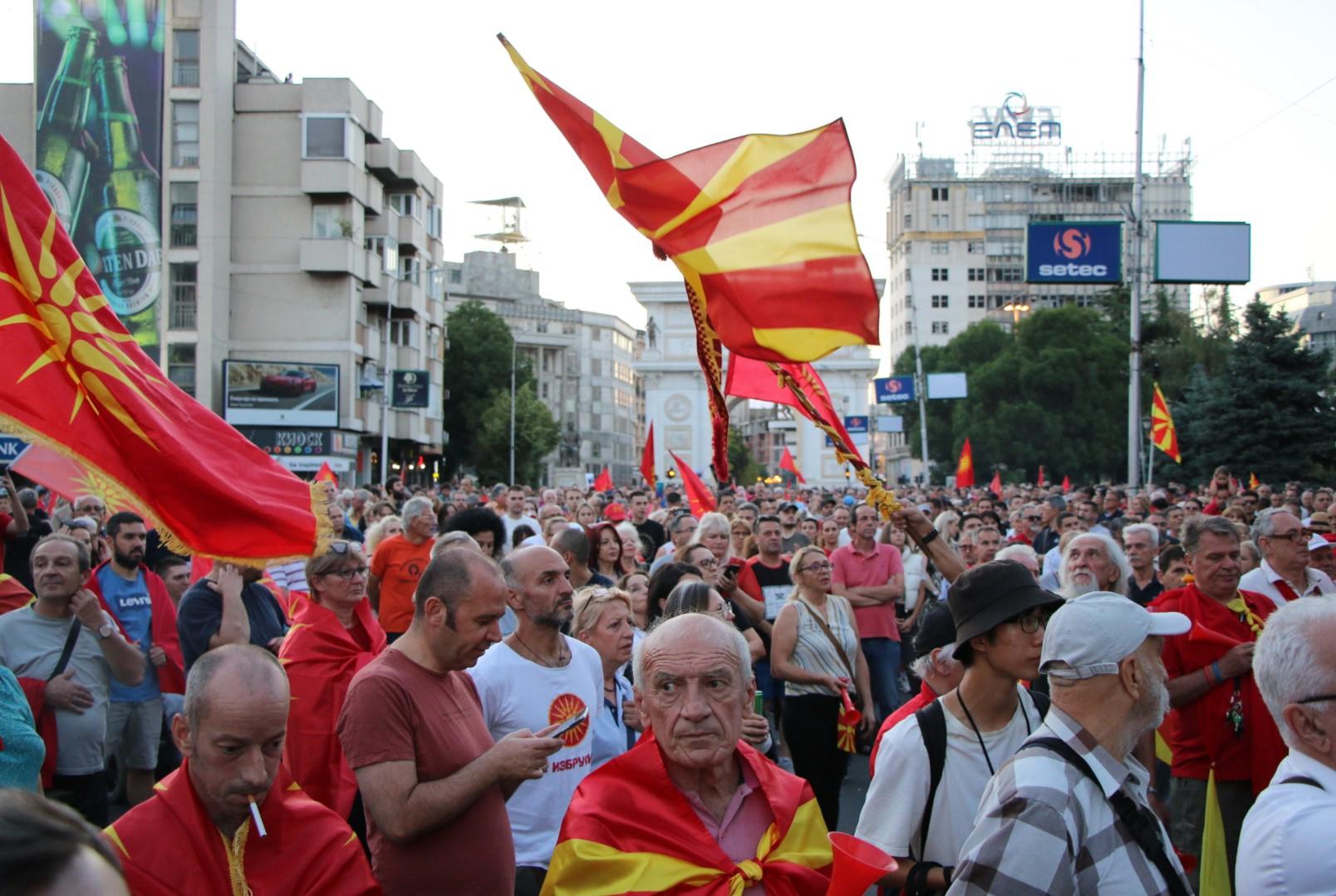 Skoplje: Nastavljeni protesti protiv francuskog prijedloga