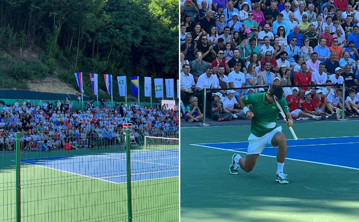 Spektakl u Visokom: Završen prijateljski meč između Đokovića i "ostatka svijeta", Nole savladao protivnike