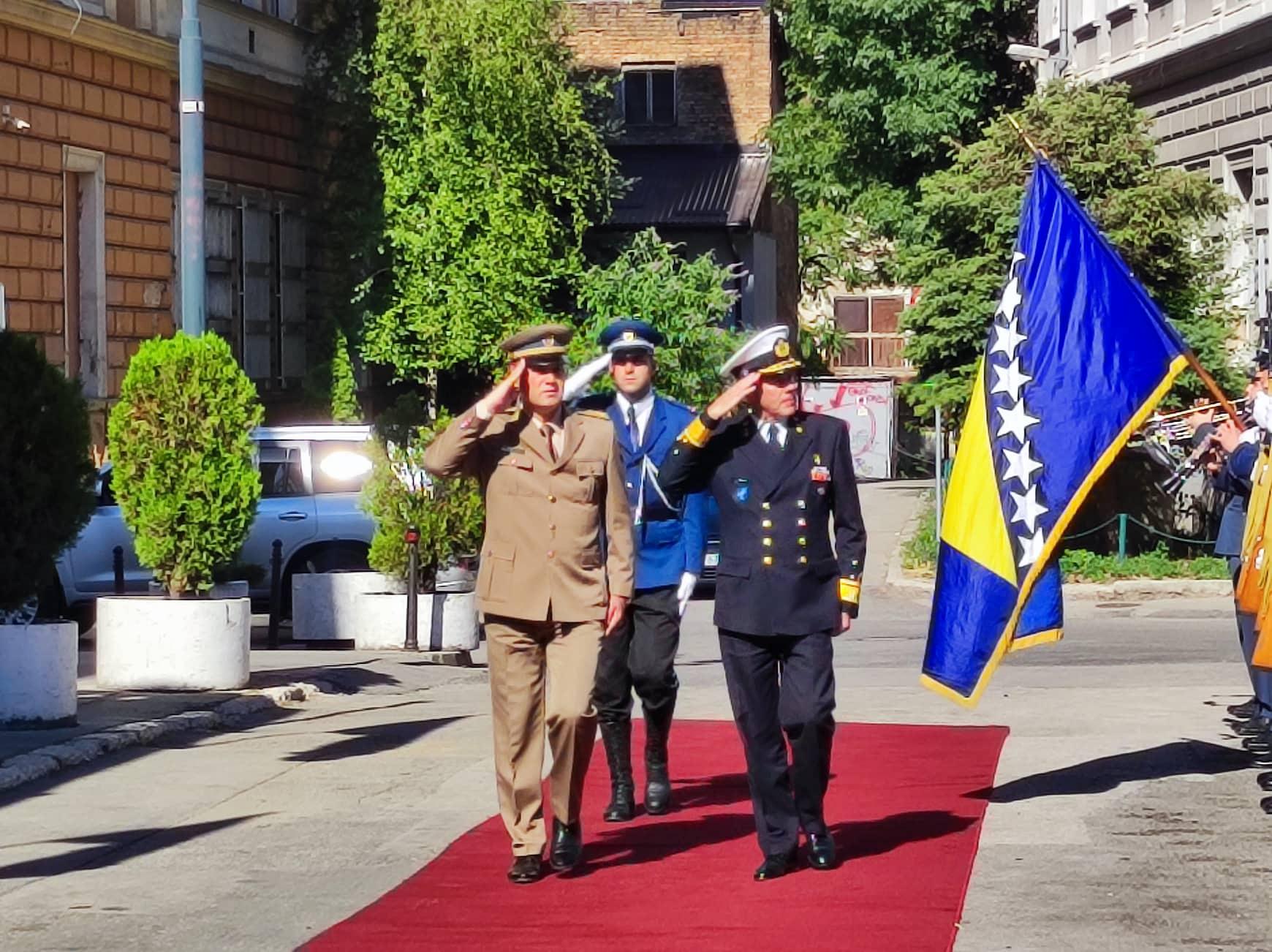 Nakon dočeka slijedi prijem kod načelnika Zajedničkog štaba OS BiH - Avaz