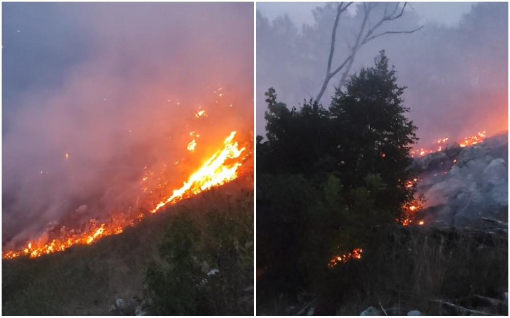 Požar u pograničnom području BiH s Crnom Gorom, u pomoć pristigla Avio-helikopterska jedinica