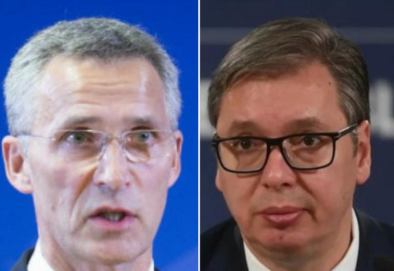 Jens Stoltenberg i Aleksandar Vučić - Avaz