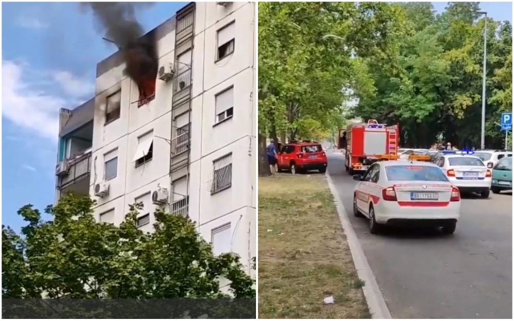 Požar u stanu u potkrovlju zgrade, stradala jedna osoba