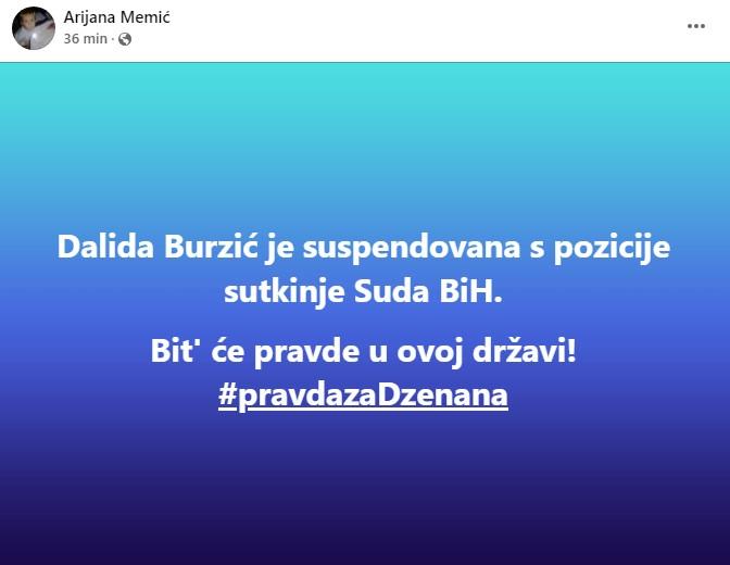 Objava na Facebooku - Avaz