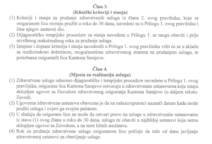 Faksimil novog Pravilnika - Avaz