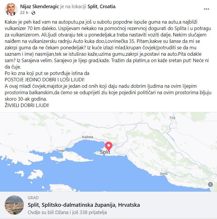 Objava na Facebooku - Avaz