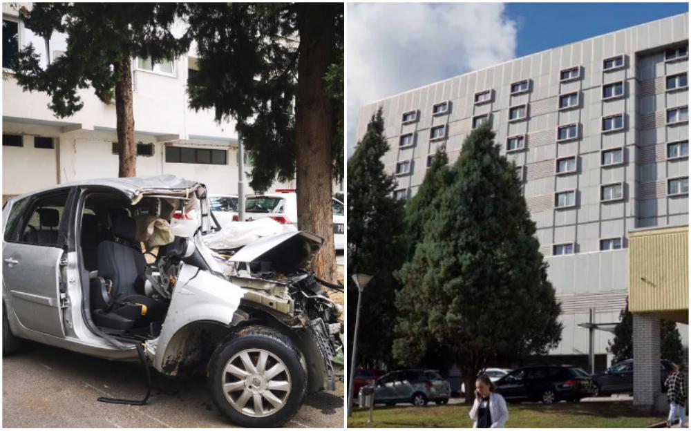 Automobil nakon nesreće, bolnica u Mostaru - Avaz