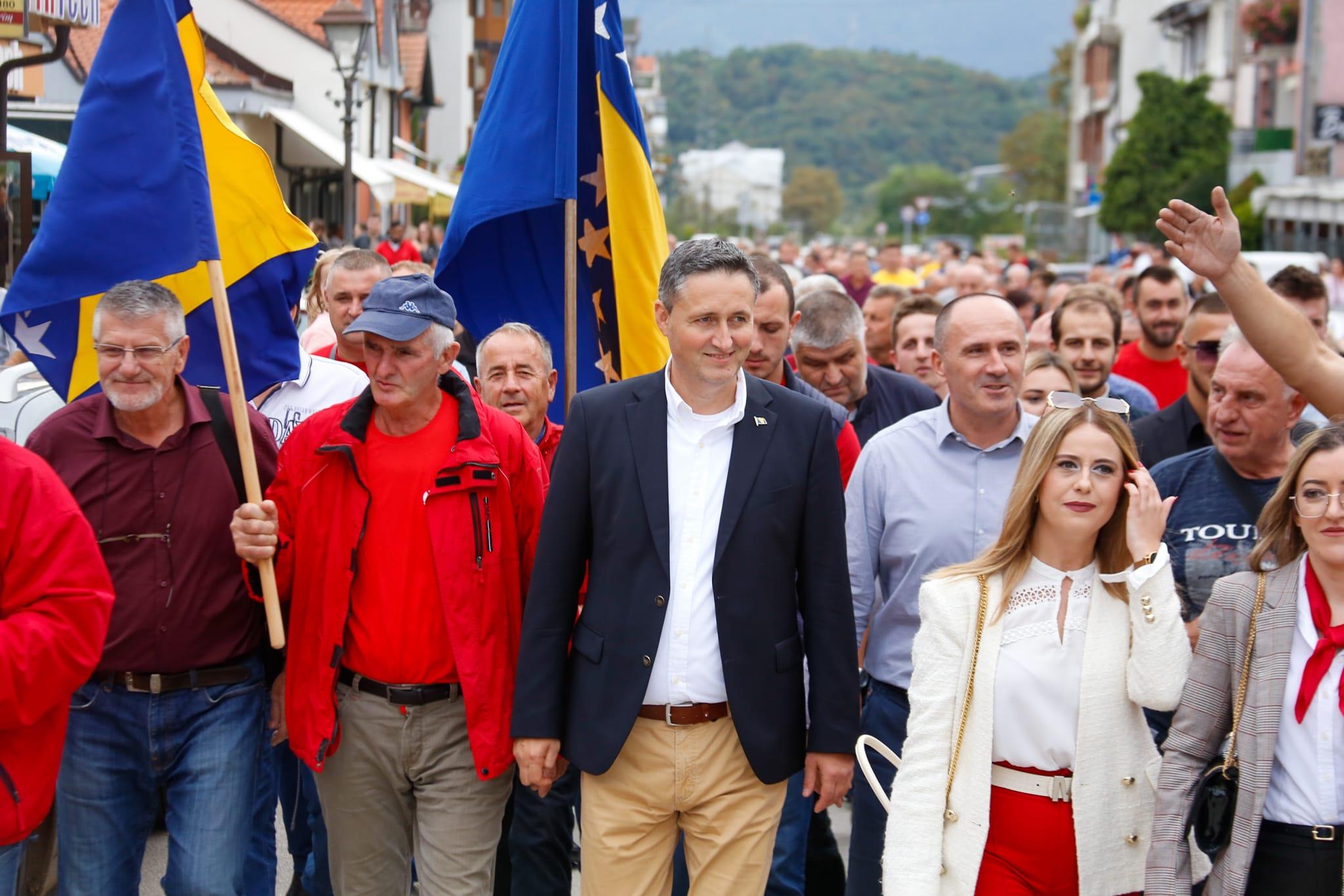 Denis Bećirović u Kalesiji - Avaz