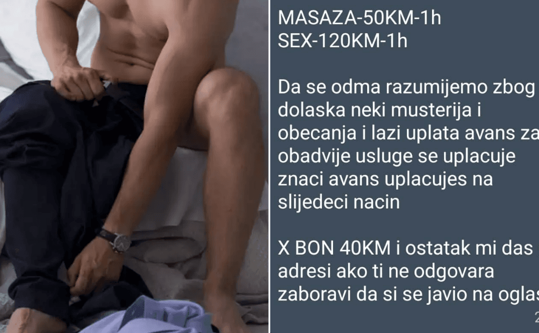 Sve više muškaraca u oglasima nudi seksualne usluge: "Zreo muškarac, 45 godina, traži momka do 30 godina"