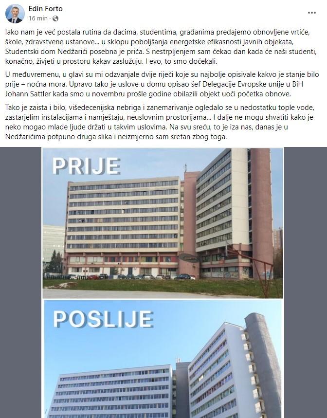 Objava premijera na Facebooku - Avaz