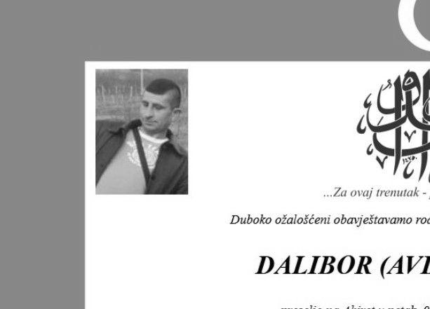 Poznato kada je dženaza muškarcu koji je u policijskoj stanici u Mostaru izvršio samoubistvo vezicom iz trenerke