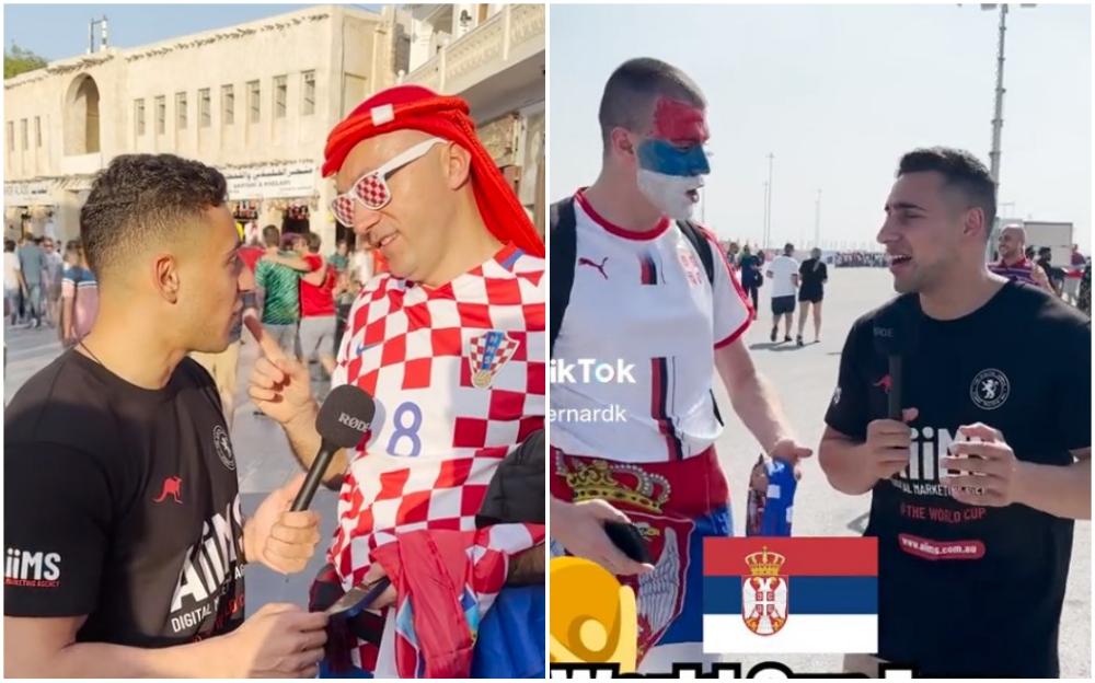 Tiktoker se našalio s navijačima Srbije i Hrvatske - Avaz