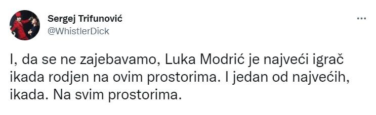 Objava Trifunovića na Twitteru - Avaz