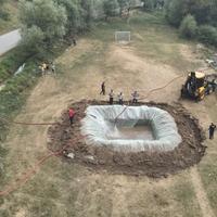 Na stadionu kod Kaknja iskopan bazen, vodu će uzimati helikopteri OSBiH