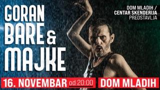 Legendarni Goran Bare dolazi 16. novembra u Dom mladih Sarajevo