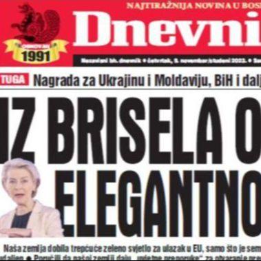 Danas u "Dnevnom avazu" čitajte: Iz Brisela opet elegantno "ne"