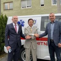 Ambasador Japana u BiH prisustvovao primopredaji sanitetskog vozila Domu zdravlja u Fojnici