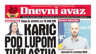 U današnjem „Dnevnom avazu“ čitajte: Karić pod lupom Tužilaštva