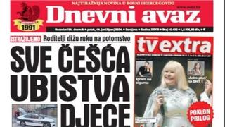 Danas u "Dnevnom avazu" čitajte: Sve češća ubistva djece