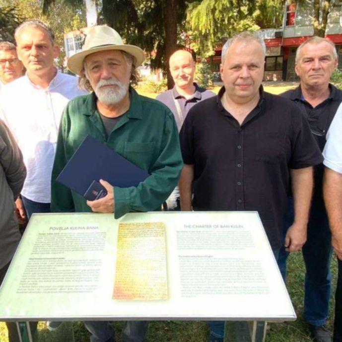 Rade Šerbedžija družio se sa Zeničanima: Uručen mu pozlaćeni medaljon Kulina bana