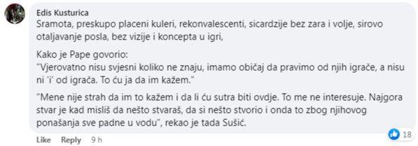 Reakcija Kusturice - Avaz