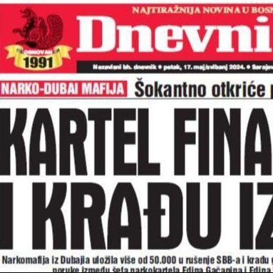 U današnjem "Dnevnom avazu" čitajte: Kartel finansirao i krađu izbora