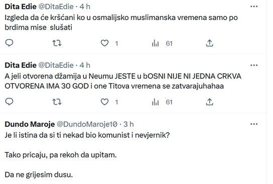 Objava na Twitteru - Avaz