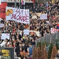 Protesti i skupovi podrške studentima održani u više srbijanskih gradova