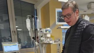 Vučić posjetio Jasminu Obradović koja je hospitalizirana nakon haosa u Skupštini Srbije