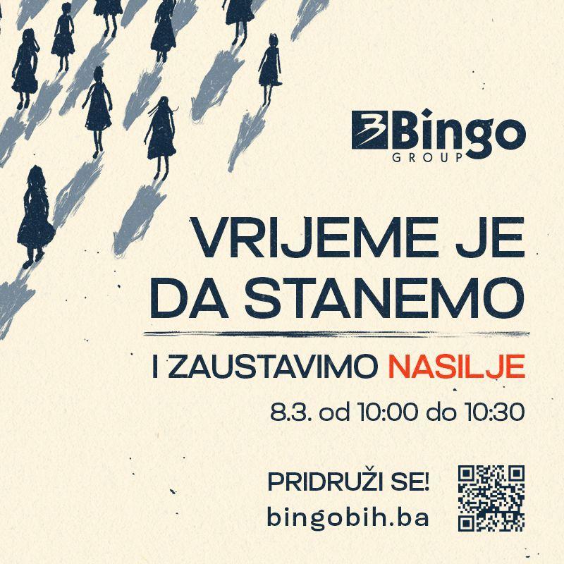 Kampanji Bingo Group protiv nasilja nad ženama za 24 sata se pridužilo više od 10.000 građana