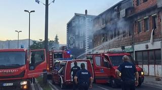 Požar u porodičnoj kući u Mostaru, vatrogasci na terenu