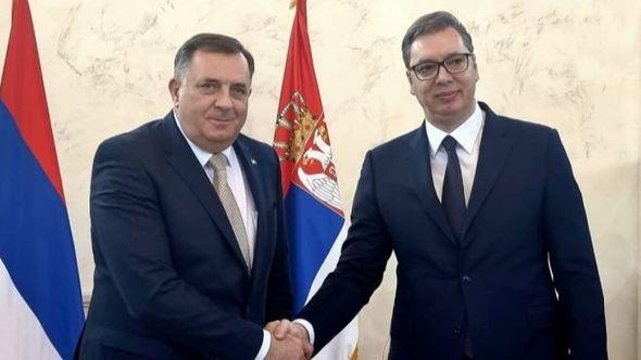 Milorad Dodik i Aleksandar Vučić - Avaz