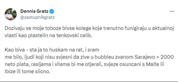 Gratz: Rat traje - Avaz