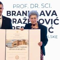 Akademkinja Branislava Perunčić: Velika čast mi je dobiti nagradu u Sarajevu, ovaj grad je moja velika ljubav