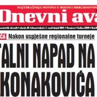 U dvobroju "Dnevnog avaza" čitajte: Brutalni napad na Konakovića