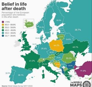 Vjerovanje u život poslije smrti: Pogledajte na kojem mjestu je BiH