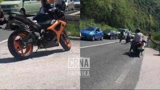 Sudar automobila i motocikla kod Hadžića