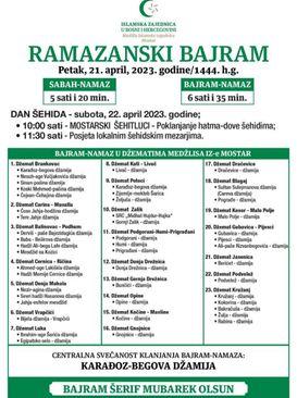 Bajram namaz u Mostaru - Avaz