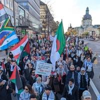 Stotine ljudi u Štokholmu protestovalo protiv izraelskih napada na Gazu i Liban
