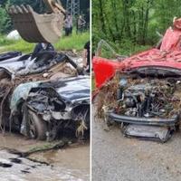 Pogledajte kako izgledaju automobili koje je odnijela bujica u Sapni