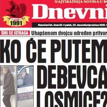 U današnjem "Dnevnom avazu" čitajte: Ko će putem Debevca i Osmice?