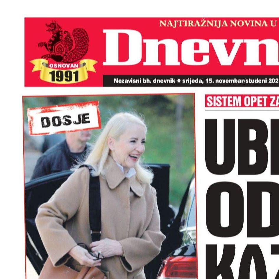 Danas u "Dnevnom avazu" čitajte: Ubica nije odležao kaznu