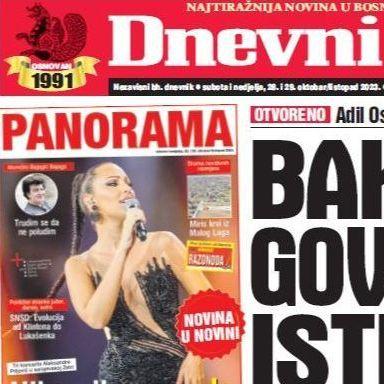 U dvobroju "Dnevnog avaza" čitajte: Bakir ne govori istinu