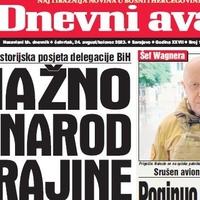 U današnjem "Dnevnom avazu" čitajte: Snažno uz narod Ukrajine
