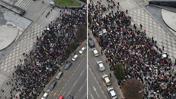 Protesti iz zraka - Avaz