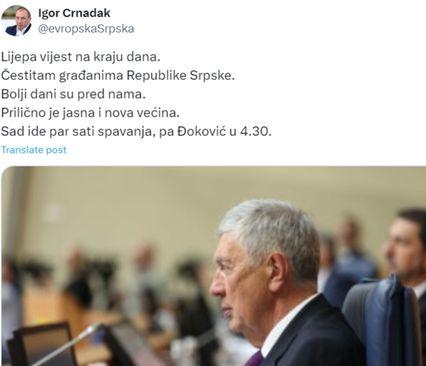 Crnadak: Oglasio se na društvenim mrežama - Avaz