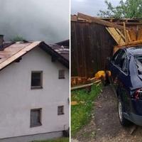 Foto / Nevrijeme je napravilo haos kod bh. grada: Skidalo krovove s kuća i razbijalo automobile