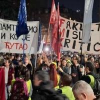 Srbija: Veliki protesti dijela radnika RTS-a, građana i studenata